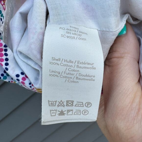 Boden size 8 Petite Geometric Print Lightweight Cotton Mini Skirt w/ POCKETS! - Picture 9 of 10